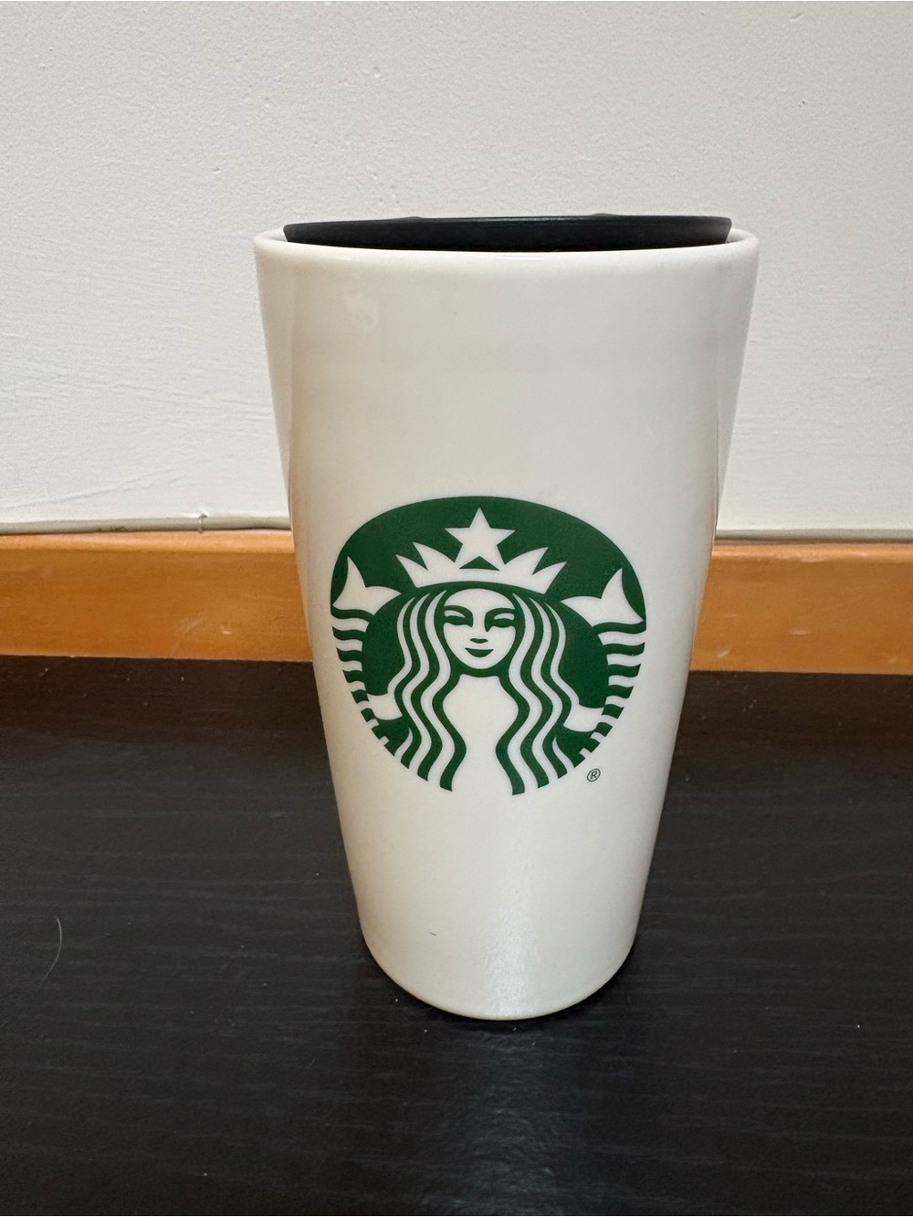 Starbucks 12 ounce ceramic tumbler/travel
Mug.